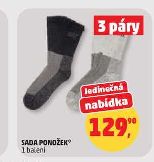 SADA PONOŽEK, 1 balení 