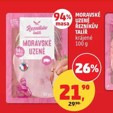 MORAVSKÉ UZENÉ ŘEZNÍKŮV TALÍŘ, 100 g 