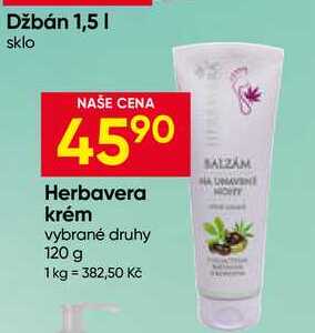 Herbavera krém vybrané druhy 120 g