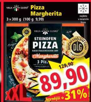 Pizza Margherita, 3x 300 g