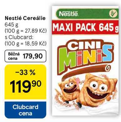 Nestle Nestlé Cereálie, 645 g 