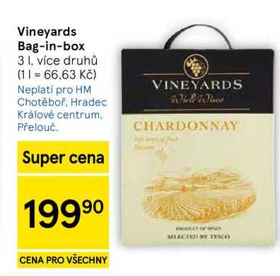 Vineyards Bag-in-box, 3 l