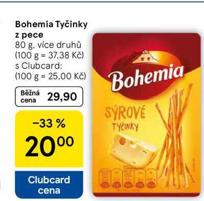 Bohemia Tyčinky z pece, 80 g, více druhů 