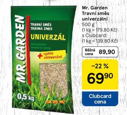 Mr. Garden Travní směs univerzální, 500 g