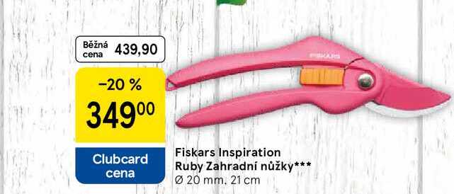Fiskars Inspiration Ruby Zahradní nůžky, Ø 20 mm. 21 cm