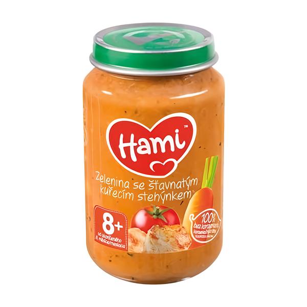 Hami Zelenina se šťavnatým kuřecím stehýnkem 8m+