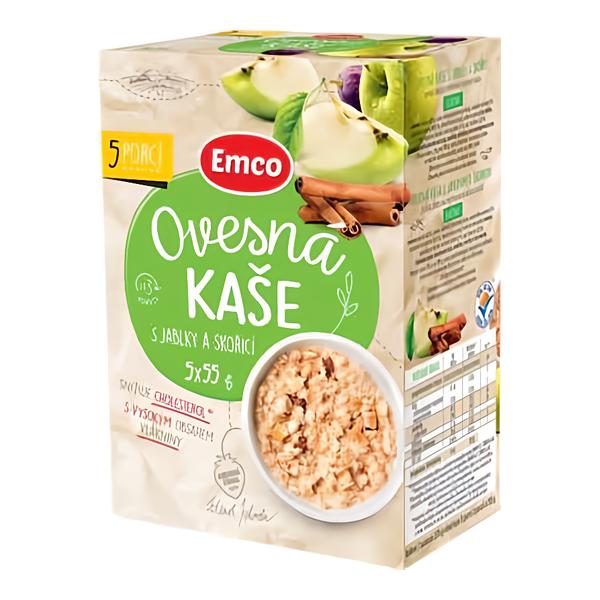 Emco Ovesná kaše s jablky a skořicí 5x55g
