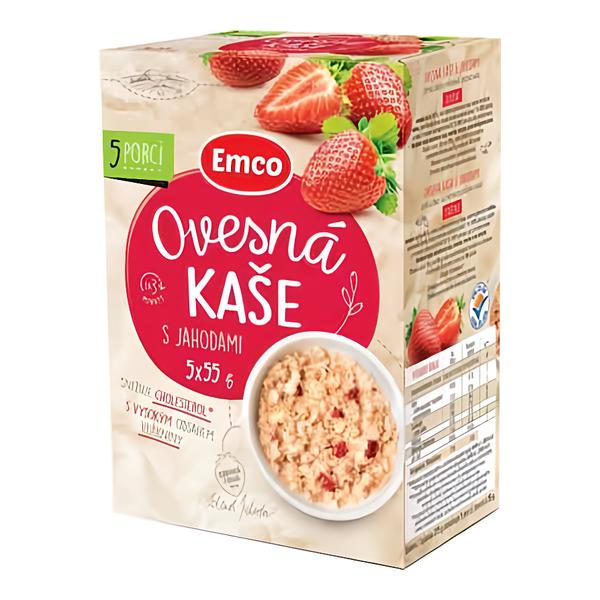 Emco Ovesná kaše s jahodami 5x55g