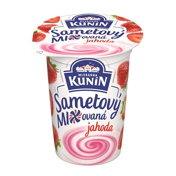 Mlékárna Kunín Sametový jogurt jahoda