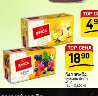 ČAJ JEMČA vybrané druhy 40 g 