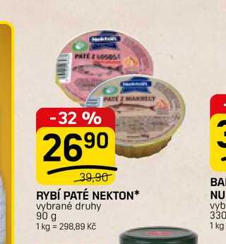 RYBÍ PATÉ NEKTON* vybrané druhy 90 g