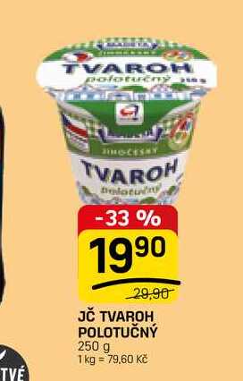 JČ TVAROH POLOTUČNÝ 250 g 
