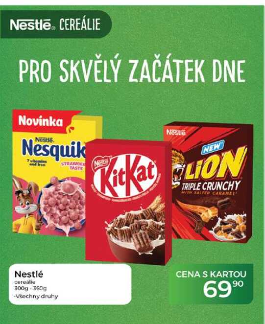 Nestlé cereálie 300g - 360g