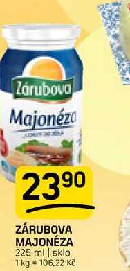 ZÁRUBOVA MAJONÉZA 225 ml 