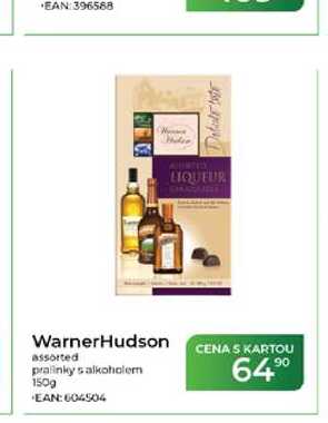 WarnerHudson assorted pralinky s alkoholem 150g