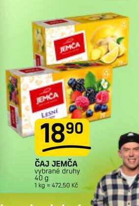 ČAJ JEMČA vybrané druhy 40 g