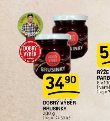 DOBRÝ VÝBĚR BRUSINKY 200 g 