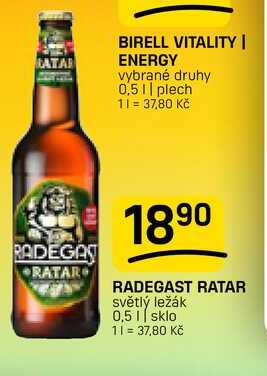 RADEGAST RATAR světlý ležák 0,5l