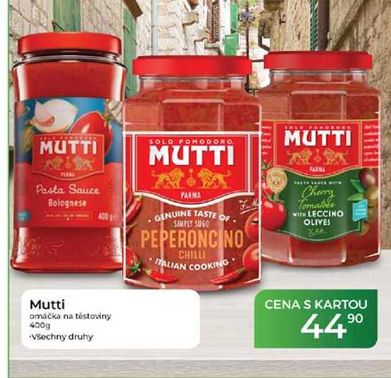 Mutti omáčka na těstoviny 400g