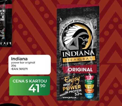 Indiana power bar originál 20g