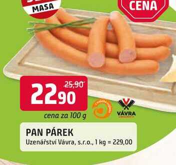PAN PÁREK 100g