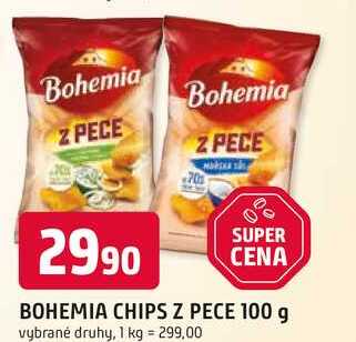 BOHEMIA CHIPS Z PECE 100 g 