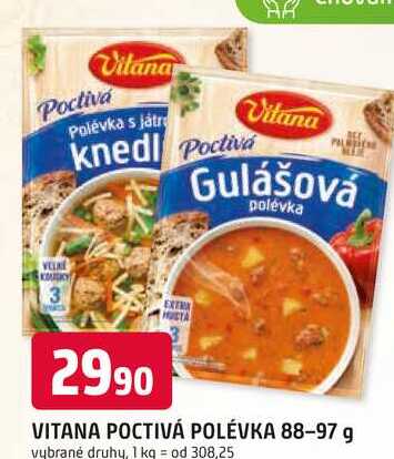 VITANA POCTIVÁ POLÉVKA 88-97 g 