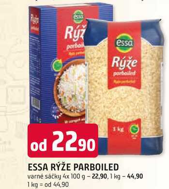 ESSA RÝŽE PARBOILED varné sáčky 4x 100 g