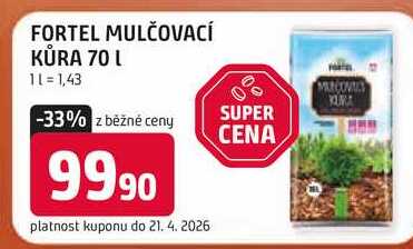 FORTEL MULČOVACÍ KŮRA 70 L