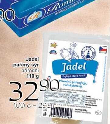 Jadel pařený sýr přírodní 110g