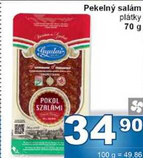 Pekelný salám plátky 70 g 