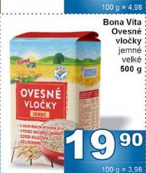 Bona Vita Ovesné vločky jemné velké 500 g 