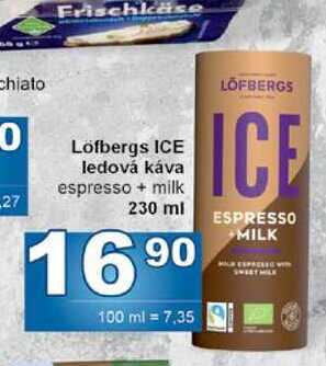 Löfbergs ICE ledová káva espresso + milk 230 ml