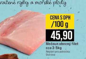 Mečoun obecný filet cca 3-5kg 100g