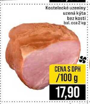 Kostelecké uzeniny uzená kýta bez kosti bal. cca 2 kg