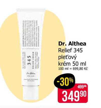 Dr. Althea Relief 345 pleťový krém 50 ml