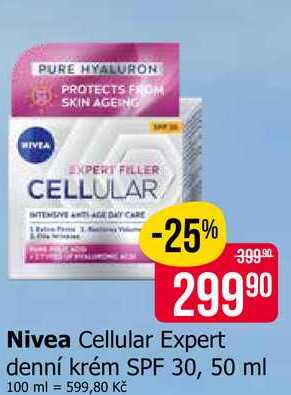 Nivea Cellular Expert denní krém SPF 30, 50 ml