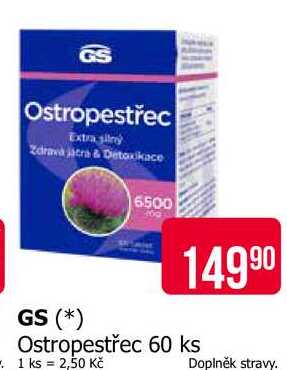 GS Ostropestřec 60 ks 