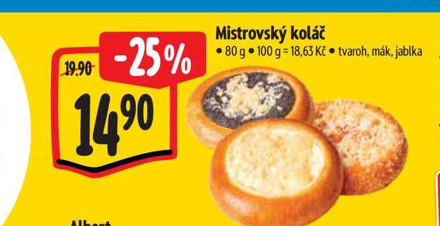  Mistrovský koláč 80 g 