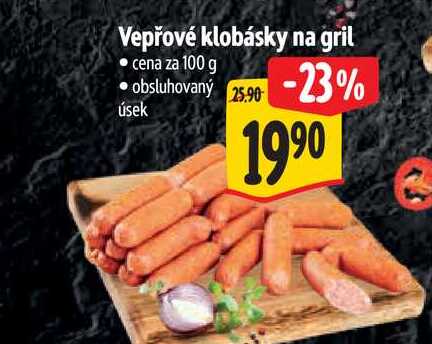 Vepřové klobásky na gril 100 g