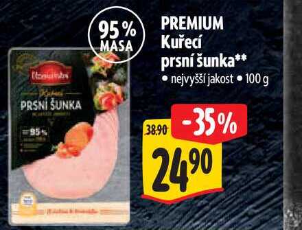 PREMIUM Kuřecí prsní šunka 100 g
