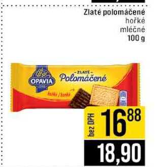 Zlaté polomáčené hořké mléčné 100 g 