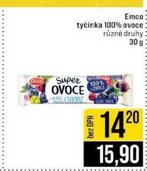 Emco tyčinka 100% ovoce různé druhy 30 g