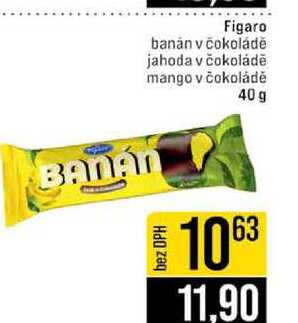 Figaro banán v čokoládě jahoda v čokoládě mango v čokoládě 40 g