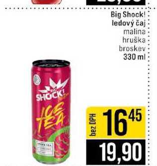 Big Shock! ledový čaj malina hruška broskev 330 ml 