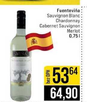 Fuenteviňa Sauvignon Blanc Chardonnay Cabernet Sauvignon Merlot 0,75l