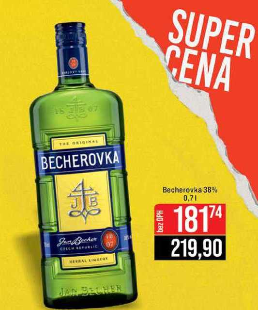 Becherovka 38% 0,7l v akci
