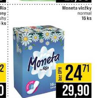 Moneta vložky normal 16 ks