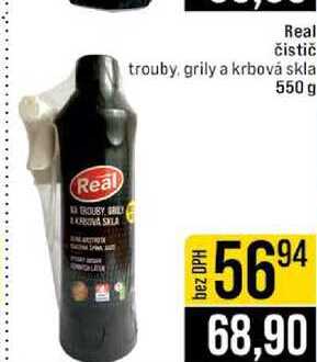 Real čistič trouby, grily a krbová skla 550 g