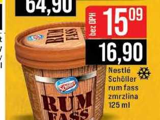 Nestlé Schöller rum fass zmrzlina 125 ml